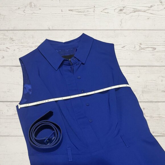 Royal Blue Knee-Length Dress – UK Size 8, Classic Elegance - Picture 4 of 6